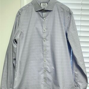 Charles Tyrwhitt Light Gray Checkered Dress Shirt